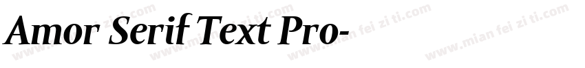 Amor Serif Text Pro字体转换